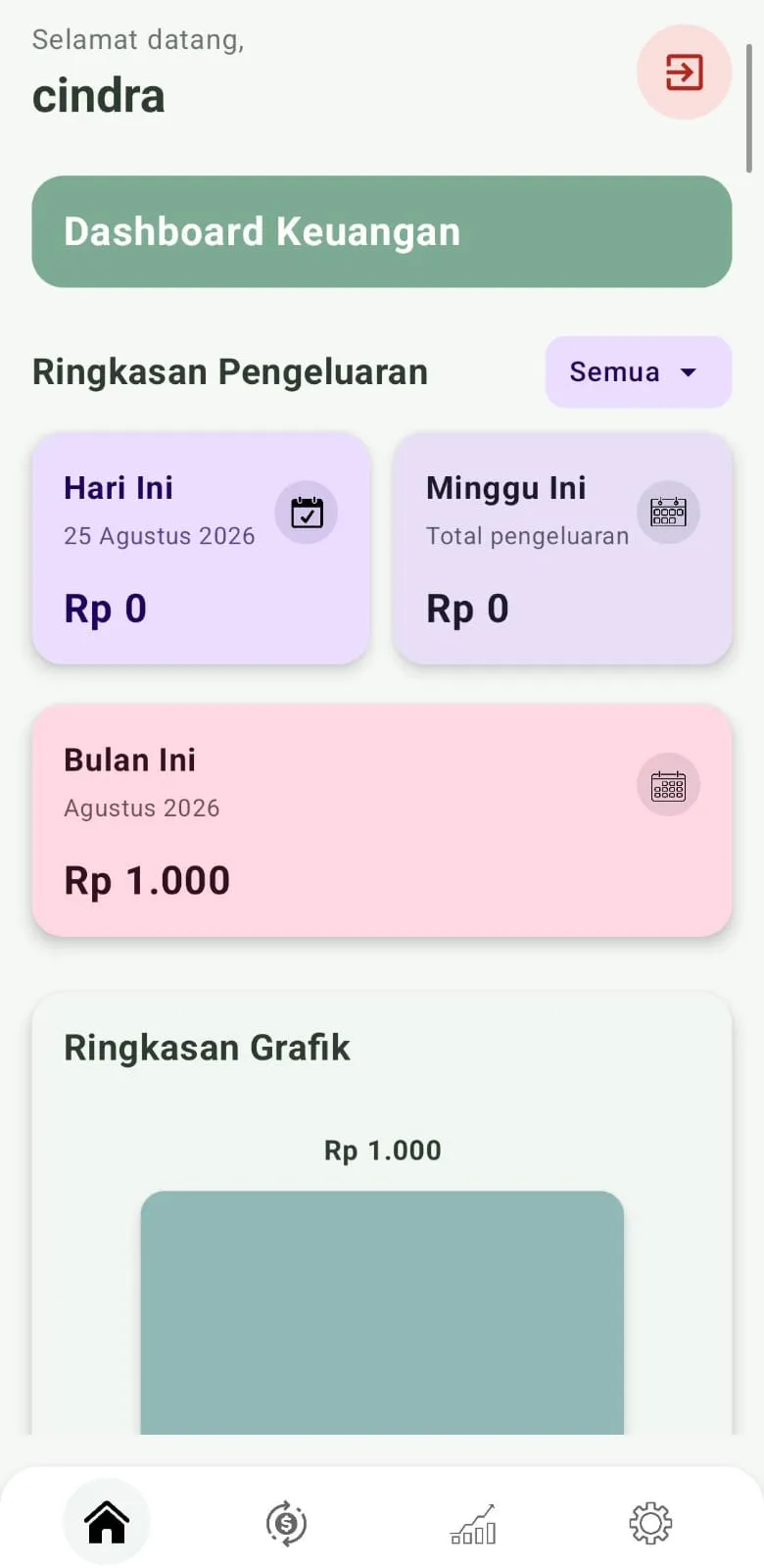 Finance Tracker App screenshot